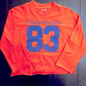 Vintage Bank of Boulder “Boulder Bowl” crop top, M